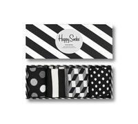 Happy Socks Classic Black & White 4-Pack Gift Set Calzini, 36-40 (Pacco da 4) Unisex