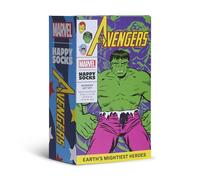 Happy Socks Calzino 'Marvel Avengers' blu / giallo / verde / lilla / rosa / nero, Taglia 36-40