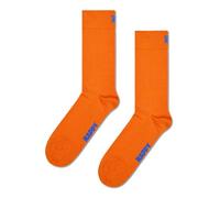 Happy Socks Collezione di calzini crew tinta unita - Realizzati in cotone biologico sostenibile - Confezione da 1 (IT, Numero, 41, 46, Regular, Regular, Arancione)