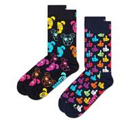 Happy Socks Calzino '2-Pack Dog Socks' colori misti, Taglia 41-46