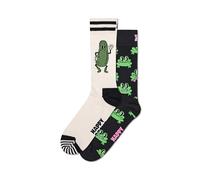 Happy Socks Confezione da 2 calzini rana/sottaceti, confezione da 2 pezzi