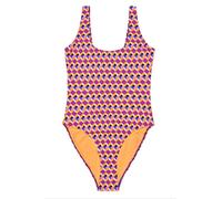 Happy Socks Costume Da Bagno Intero Arancio Optico A Quadri NWT