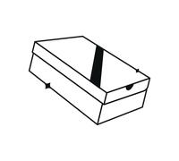 Happy Socks Crew 3 Pack Unisex - Calze Bianco - Taglia S/M - Algodón White S/M