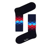 Happy Socks Faded Diamond Sock Calzini, Multicolor, 4/7 (Taglia Produttore: 36-40) Unisex