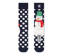Happy Socks Jumbo Snowman Crew Socks Calzini, Marina Militare, S-M Unisex-Adulto