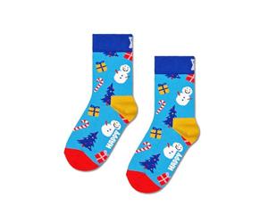 Happy Socks Kids Bring it on Sock - Calzini natalizi 4-6 anni, Blu, 4-6 anni
