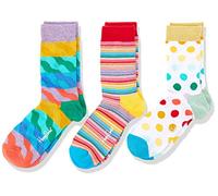 Happy Socks Kids Pride Gift Box Calze (Pacco da 3) Unisex-Bimbi