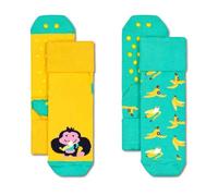 Happy Socks Monkey & Banana Anti Slip Socks 2 Pairs EU 24-26