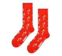 Happy Socks Orange Spritz Sock Calzini, Arancione Scuro, 42-46 Unisex-Adulto