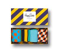Happy Socks pacco da 4 calzini unisex divertenti multicolor Amazon Stripe Gift Box