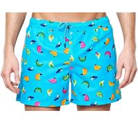 Happy Socks Pantaloni Da Bagno Blu Banana Con Fodera In Rete X-Large NWT