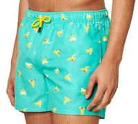 Happy Socks Pantaloni Da Bagno Mint Banana Break Con Rete Nuovi Con Etichetta