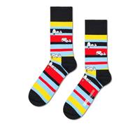 Happy Socks Peanuts Snoopy Stripe Sock, Nero, 41-46