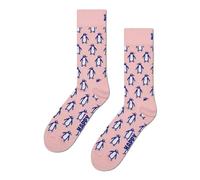 Happy Socks Penguin Sock Calzini, Rosa, 36-40 Unisex-Adulto