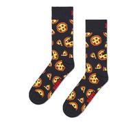 Happy Socks Pixelated Pizza Sock Calzini, Nero, 42-46 Unisex-Adulto