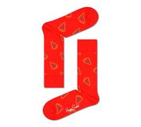 Happy Socks Pizza Slice Sock Calzini, Rosso, 41-46 Unisex-Adulto