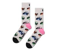 Happy Socks Race Car Sock Calzini, Grigio, 42-46 Unisex-Adulto