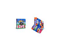 HAPPY SOCKS Set regalo calze THE BEATLES 41-46 confezione da 6 viola chiaro multicolore