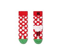 Happy Socks Snowman, colorati e divertenti, Calzini per bambini, Verde-Rosso-Bianco (4-6Y)