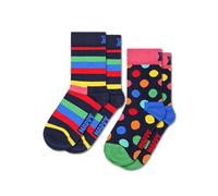 Happy Socks Stripe Calzini (Pacco da 2) Unisex-Bambini e Ragazzi