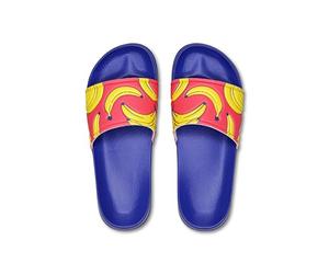 Happy Socks Ultimate Summer Pool e Sandali da spiaggia -Nuvole e stile banana (IT, Numero, 40, 41, Regular, Regular, Scivoli di banane)