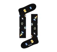 Happy Socks, ,Underwear ,Donna ,Nero ,S Pixel Crew Socks