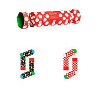 Happy Socks, ,Underwear ,Uomo ,Multicolore ,M Christmas Crew Socks 2 Pack