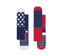 Happy Socks Unisex Baby 2-Pack Kids Big Dot Anti-Slip Socks, Multicolored, 6-12 Months (2er Pack)