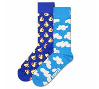 Happy Socks Unisex Calzini, 2er Pacco - Classic Crew, Cotone Organico, Farbmix