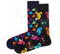 Happy Socks Unisex Calzini, 2er Pacco - Classic Crew, Cotone Organico, Farbmix