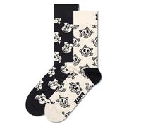 Happy Socks Unisex Calzini, 2er Pacco - Classic Crew, Cotone Organico, Farbmix