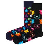 Happy Socks Unisex Calzini, 2er Pacco - Classic Crew, Cotone Organico, Farbmix