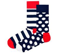 Happy Socks Unisex Calzini, 2er Pacco - Classic Crew, Cotone Organico, Farbmix
