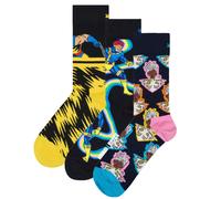 Happy Socks Unisex Calzini, 3er Pacco - Marvel Avengers,Motivsocken,Cotone
