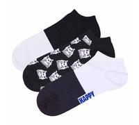 Happy Socks Unisex Sneaker-Socken, 3er Pacco - Basso Calzini, Modello, Farbmix