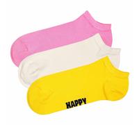 Happy Socks Unisex Sneaker-Socken, 3er Pacco - Solid Calzini Low, Baumwollmischu