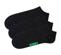Happy Socks Unisex Sneaker-Socken, 3er Pacco - Solid Calzini Low, Baumwollmischu