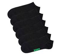 Happy Socks Unisex Sneaker-Socken, 6er Pacco - Solid Calzini Low, Baumwollmischu