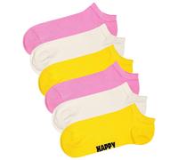 Happy Socks Unisex Sneaker-Socken, 6er Pacco - Solid Calzini Low, Baumwollmischu