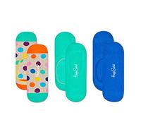Happy Socks Uomo 3-pack Big Dot Liner Sock Calze Not Applicable, Multicolore (Multicolour 170), 7-10 (Taglia Produttore: 41-46)