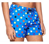 Happy Socks Uomo Blu Big Pois Fodera IN Rete Nuoto Pantaloncini Nwt