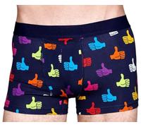 Happy Socks Uomo Navy Thumbs Up Traspirante Cotone Morbido Boxer Nwt