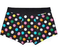 Happy Socks Uomo Nero Big Pois Cotone Traspirante Morbido Trunk Nwt