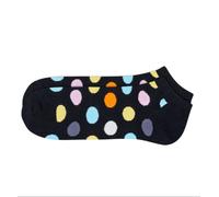 Happy Socks Uomo Nero Grande Pois Cotone Pettinato Morbido Basso Taglia Calze