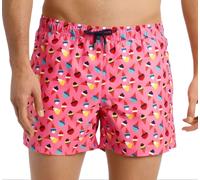 Happy Socks Uomo Rosa Gelato Fodera IN Rete Nuoto Pantaloncini Nwt