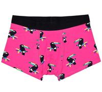 Happy Socks Uomo Rosa Tucano Cotone Morbido Traspirante Trunk Nwt