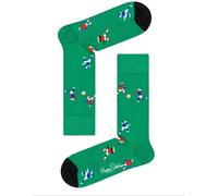 Happy Socks Uomo Verde Cotone Pettinato Calcio Taglia Calze 8-12 Nwt