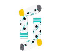 Happy Socks White Cotton Sock - 36-40