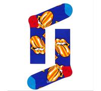 Happy Socks X Rolling Stones Calze Da Donna Blu Edizione Limitata 5.5-9.5 NWT