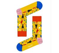 Happy Socks X The Beatles Donna Cotone Pettinato Helping Mani Calze 5.5-9.5 Nwt